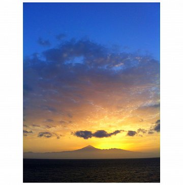 Tenerife in distance